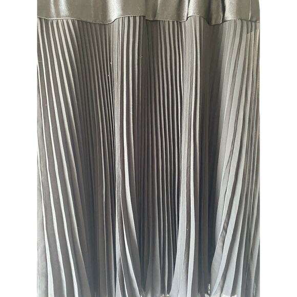 Evan Picone Black Midi Dress 4 Sheer Drop Waist Whimsigoth Fairy Grunge Hoco - Picture 9 of 11